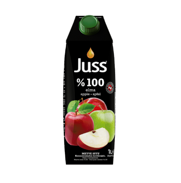 JUSS %100 PEACH/APPLE JUICE 33.8 OZ (1000ML) (TETRA PACK)