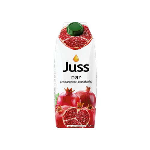 JUSS POMEGRANATE FRUIT DRINK 33.8 OZ (1000ML)  (TETRA PACK)