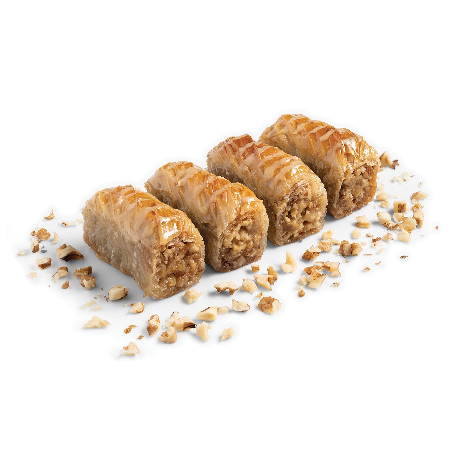 Moda Baklava, Tahini with Walnut, 100pcs, 6.2lbs (2800g)