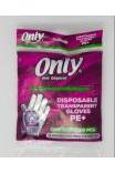 ONLY 100CT DISPOSABLE NYLON GLOVES PE TRANSPARENT - TULUMBA