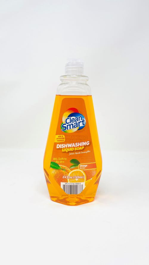 CLEAN SMART DISHWASHING LIQUID || ORANGE || 24 fl.oz