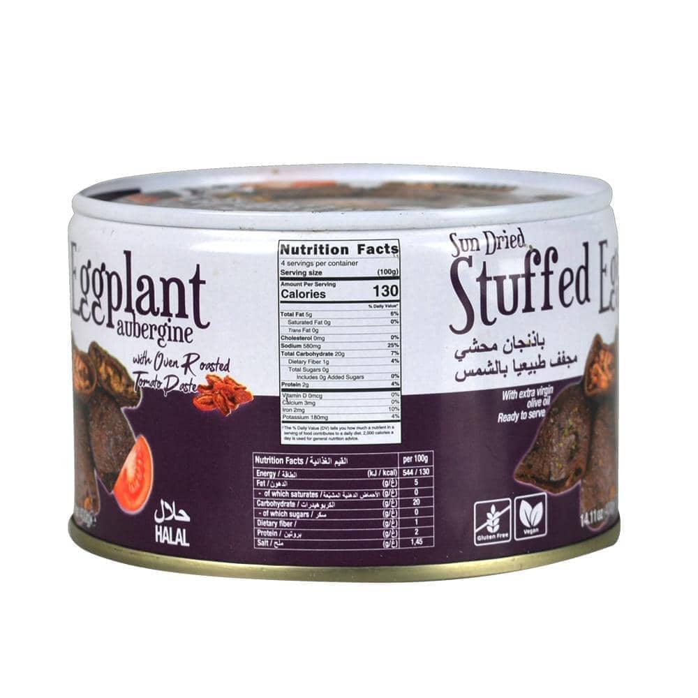 Sun Dried Stuffed Eggplant 14.11oz (6 pack) - Gourmet212